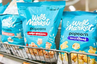 bags of popcorn on a shelf