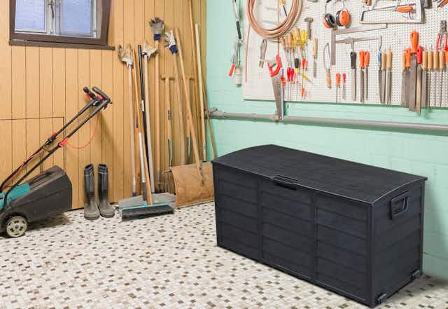 75-Gallon Outdoor Storage Deck Box, Only $65 Shipped card image