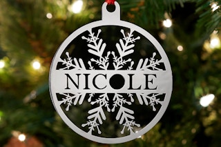 a personalized ornament 