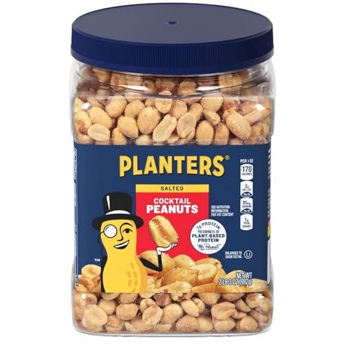 2 Planters Salted Peanut Tubs
