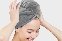 Microfiber Hair Towel Hair Wrap: 2 Pack