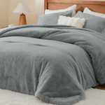 BEDELITE Faux Fur Queen Comforter Set