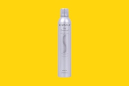 a bottle of biosilk hair spray