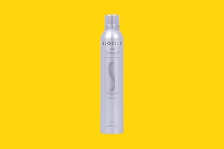 a bottle of biosilk hair spray