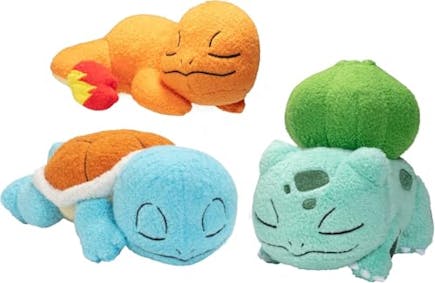 Pokémon Sleeping Starter Plush 3-Pack