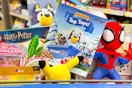 walmart top toys catalog sitting in a cart with the top toys 