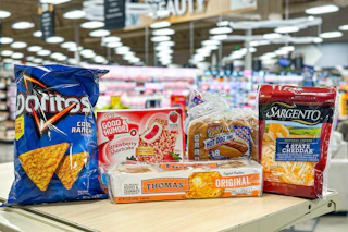 fred meyer matchup groceries on store shelf