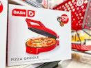 dash pizza griddle sitting on a target shelf