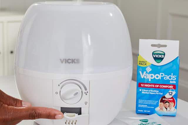 Vicks 3-in-1 SleepyTime Humidifier, Just $17 on Amazon card image