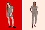 Women's Joyspun Pajama 2-piece pajama sets in leopard print (one with shorts/one with pants)