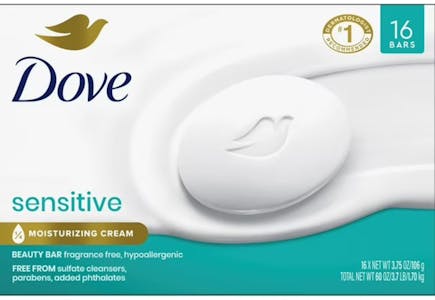 Dove Sensitive Skin Bar Soap 16-Pack