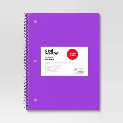 Dealworthy Spiral Notebook