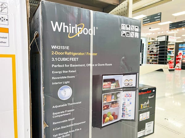Get This Whirlpool Mini Fridge for $123.49 at Target (Reg. $220)
