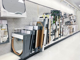 aisle picture of mirrors at target