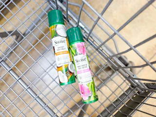 suave dry shampoos in a cvs cart