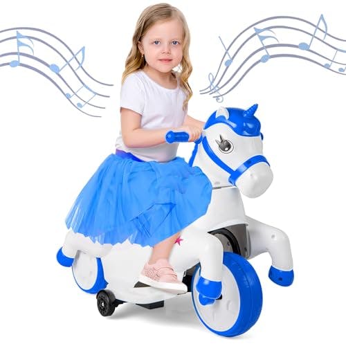 2-in-1 Ride-on Unicorn Toy