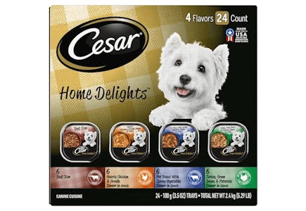 Cesar Wet Dog Food 24-Pack