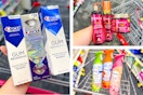 collage with crest, mielle, and febreze products