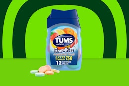 Tums Smoothies 12-Count Antacid Tablets, as Low as $1.94 on Amazon card image