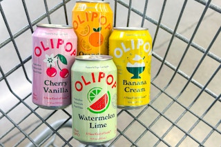 olipop soda in shopping cart