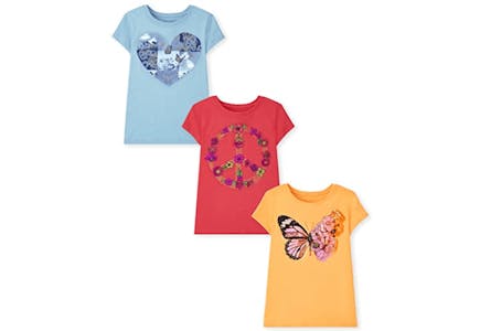 The Children's Place Graphic Tees Set