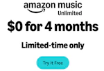 Amazon Music Unlimited Free 4-Month Trial
