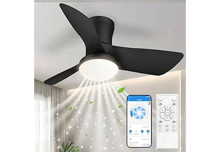 App-Controlled Ceiling Fan