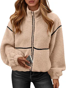KIRUNDO Women's Sherpa Jacket