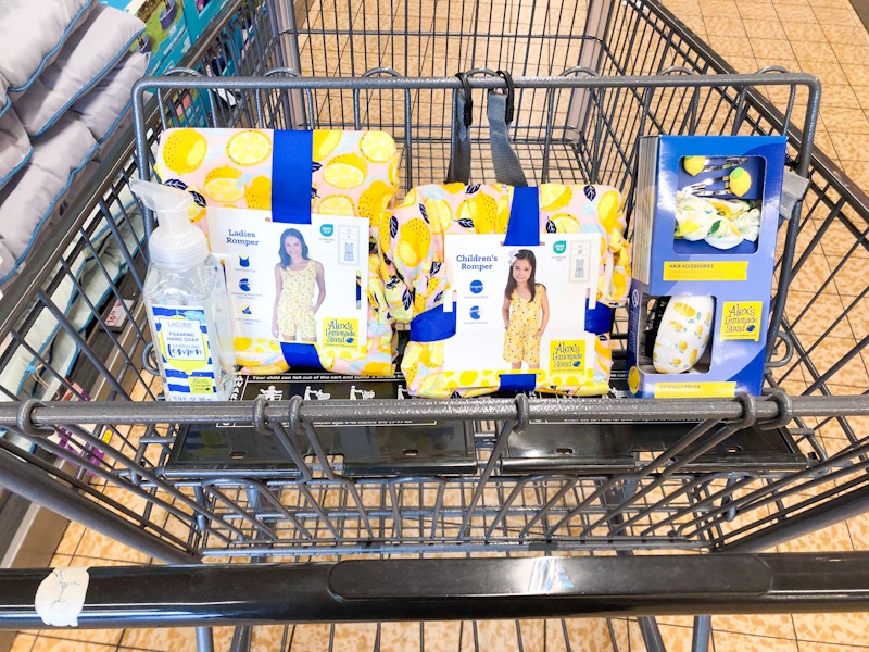 aldi alexs lemonade stand hand soap rompers hair accessories