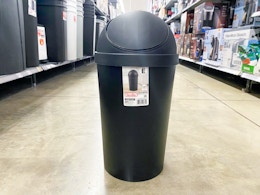sterilite-trash-can in walmart aisle