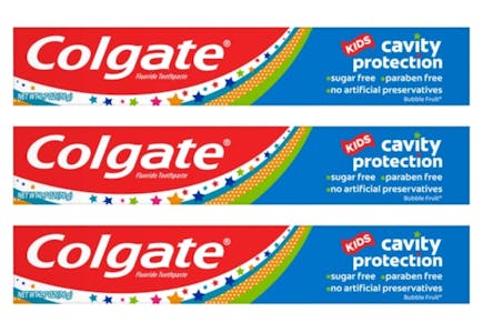 3 Colgate Kids Toothpastes