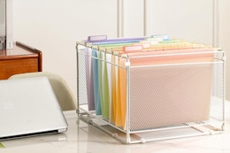 Plastic Hanging File Folder 12-Pack, Only $11.39 on Amazon card image