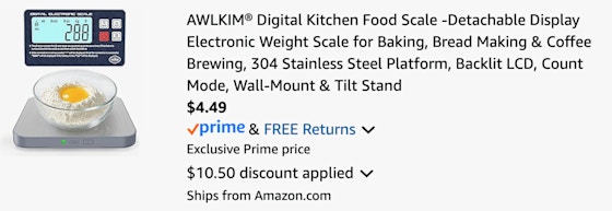 cart kitchen scale