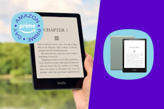 kindle paperwhite with a prime day sticker