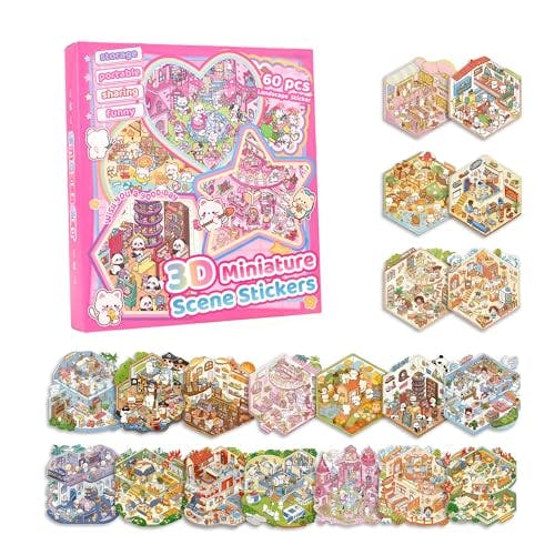 Reusable 3D Sticker Scene Book