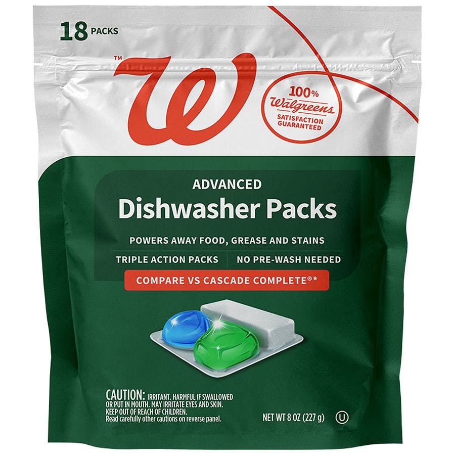 Walgreens Dishwasher Detergent Packs