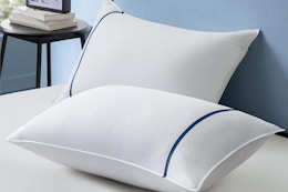 2 Queen Pillows for $15 or 2 King Pillows for $18 on Amazon card image