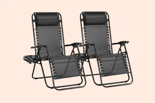 two zero gravity chairs