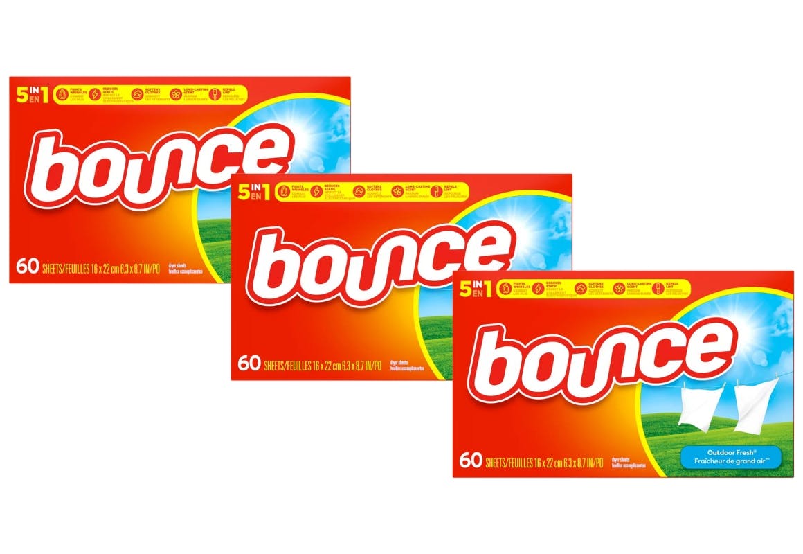 3 Bounce Dryer Sheet Boxes