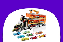 Toy Truck With 12 Die Cast Cars, Only $14 for Amazon Black Friday card image