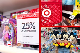 a collage of toy clearance sales