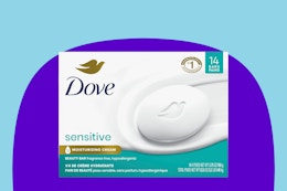 Dove Sensitive Beauty Bars: Get 14 for $8.52 on Amazon card image