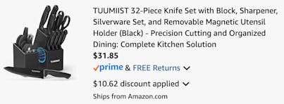 cart knives