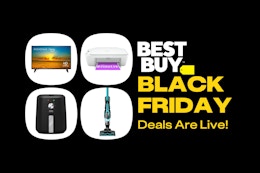 Best Buy's Early Black Friday Deals: $25 Air Fryer, $30 Air Pump, $75 TV card image