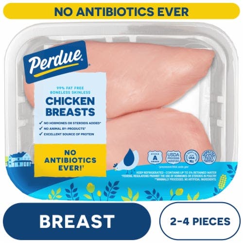 2 Perdue Boneless Skinless Chicken Breast Packs