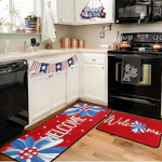 Patriotic Kitchen Rug Set