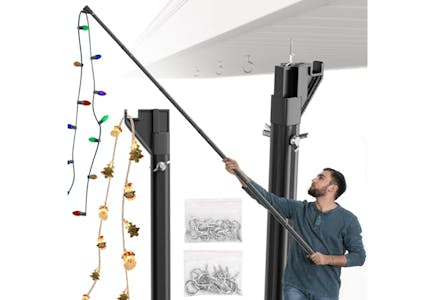 Christmas Light Hanging Pole