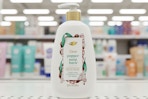 dove holiday hand soap on store shelf with blurred background