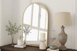 Walmart arched wall mirror