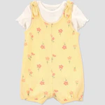Baby Floral Overalls Set